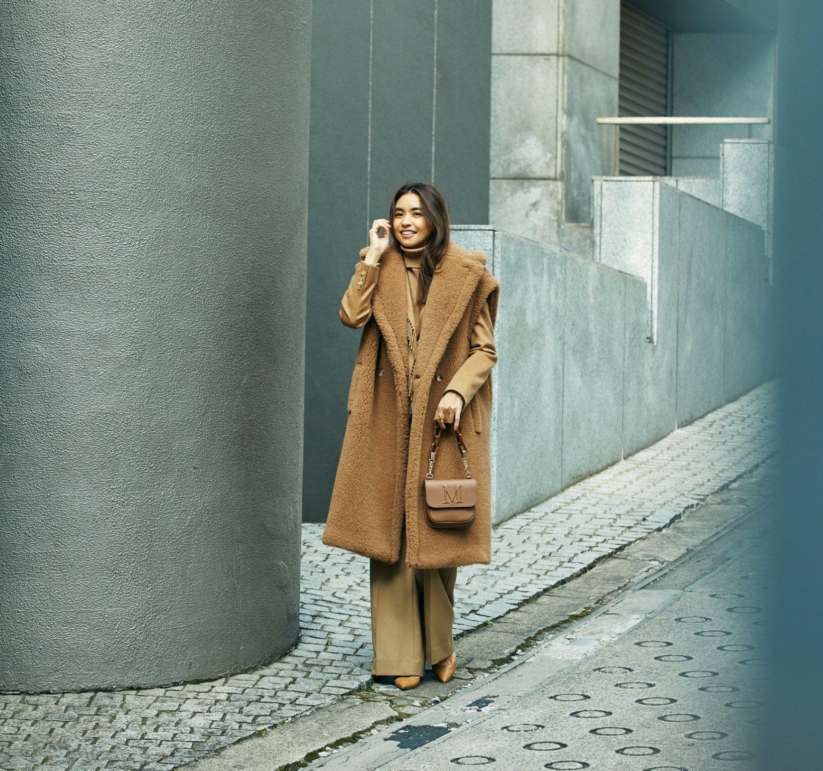 maxmara テディコートキーチャーム - ファッション小物