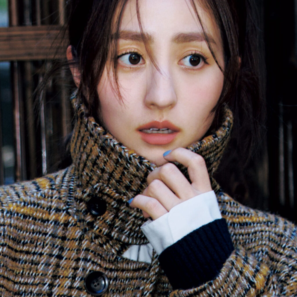 チェック柄コート