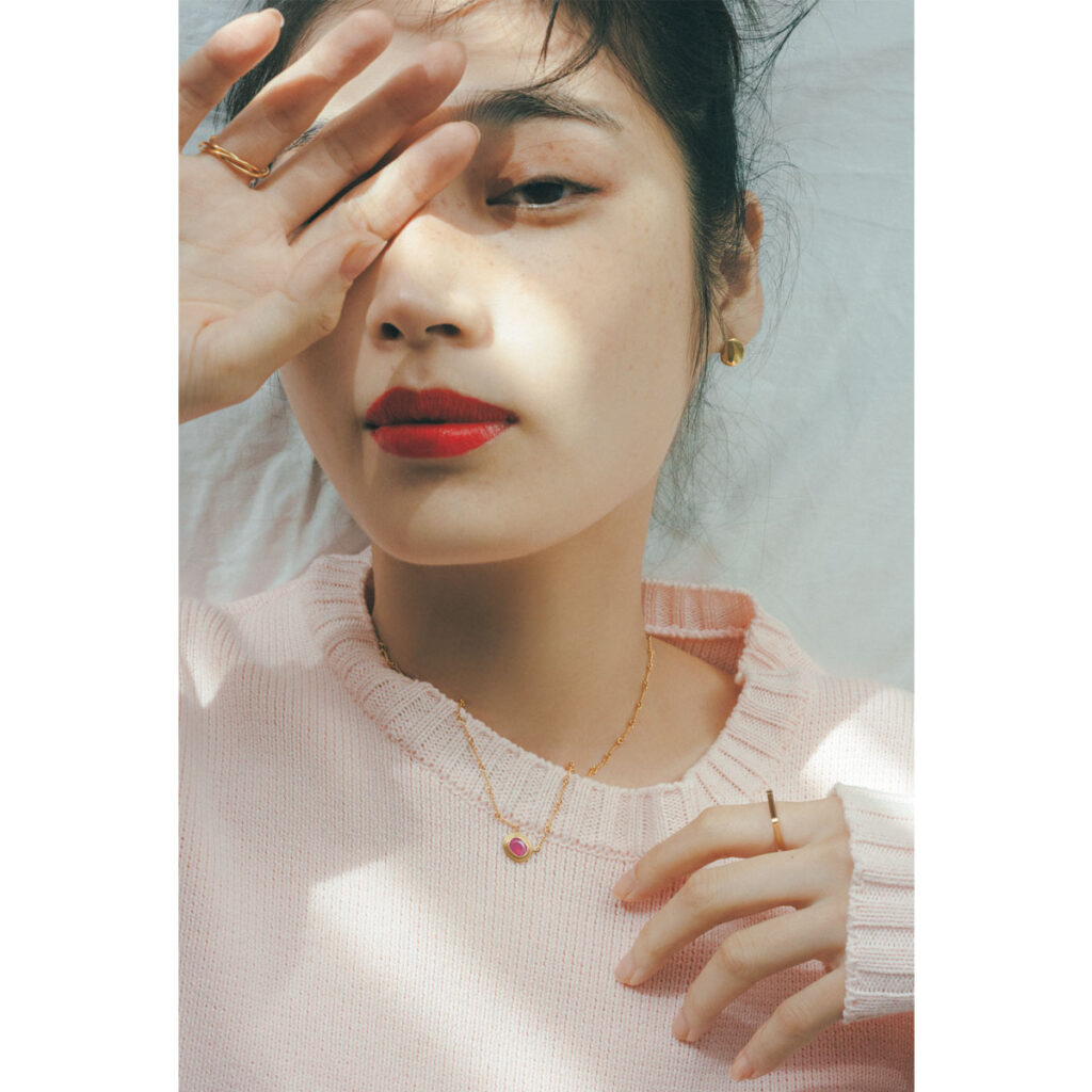 ハイゲージベビーピンクニット