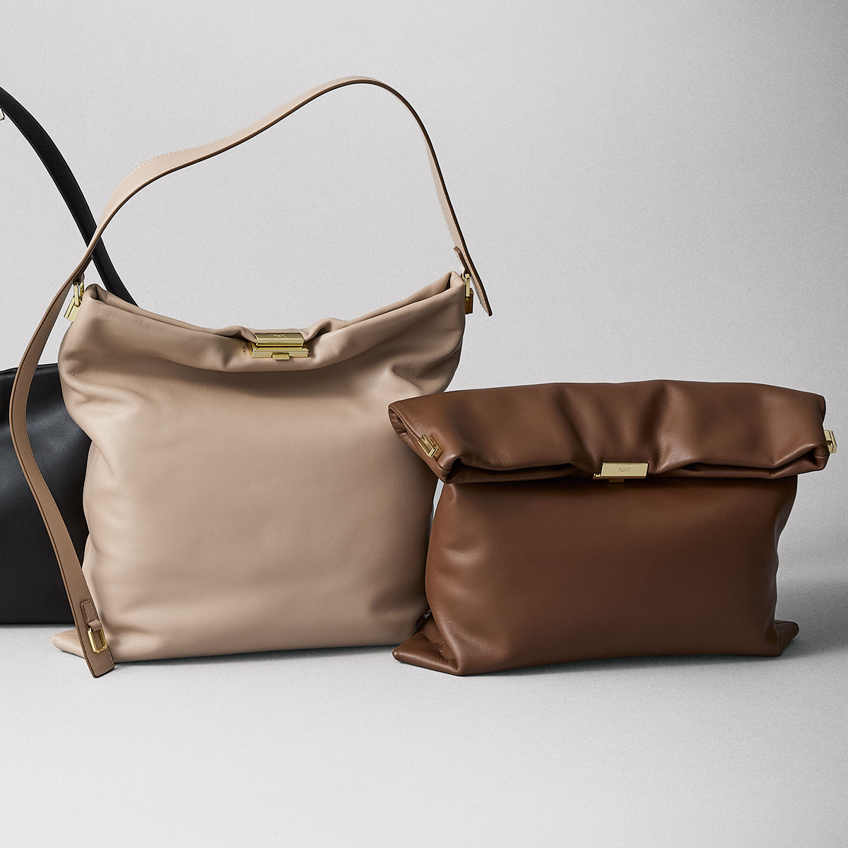 プンティの縦長ワンハンドルバッグ