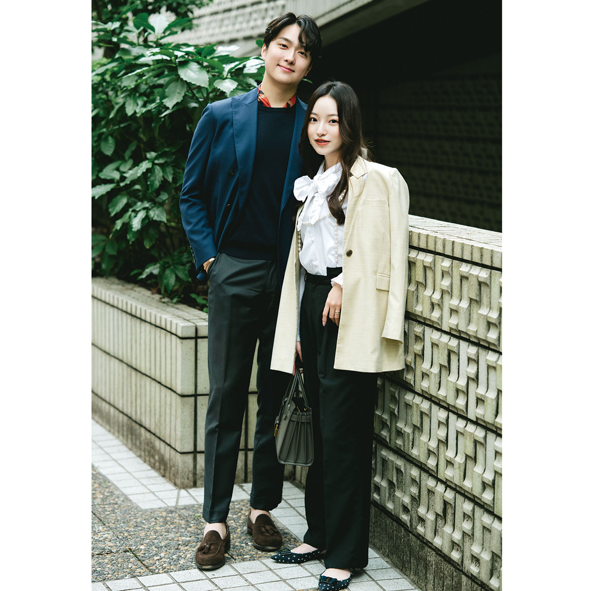 ジャケットリンクのカップルコーデ