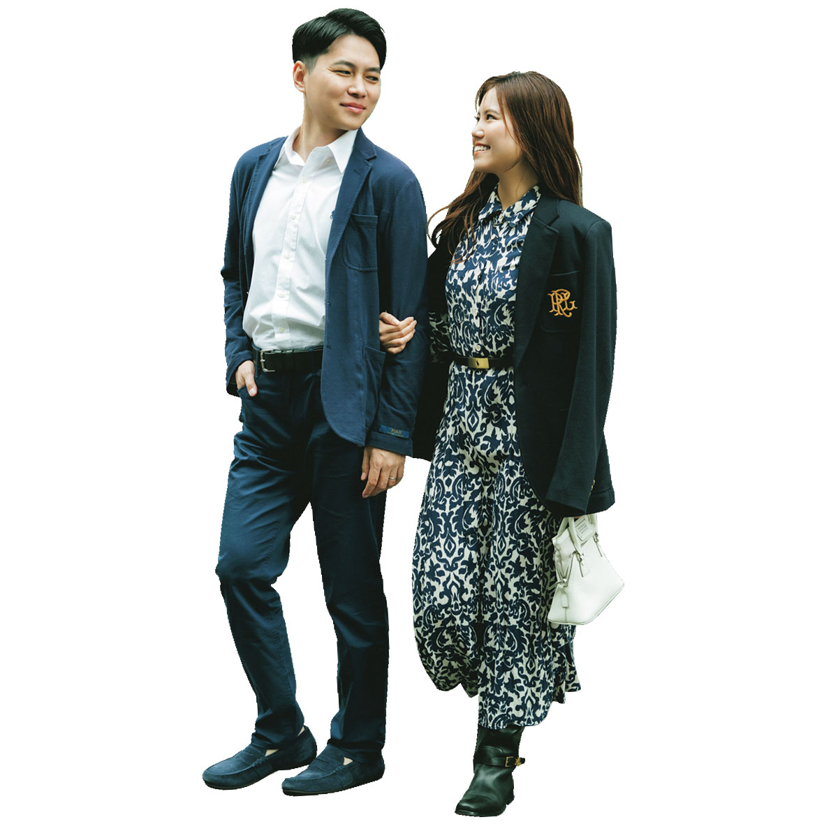 ジャケットリンクのカップルコーデ