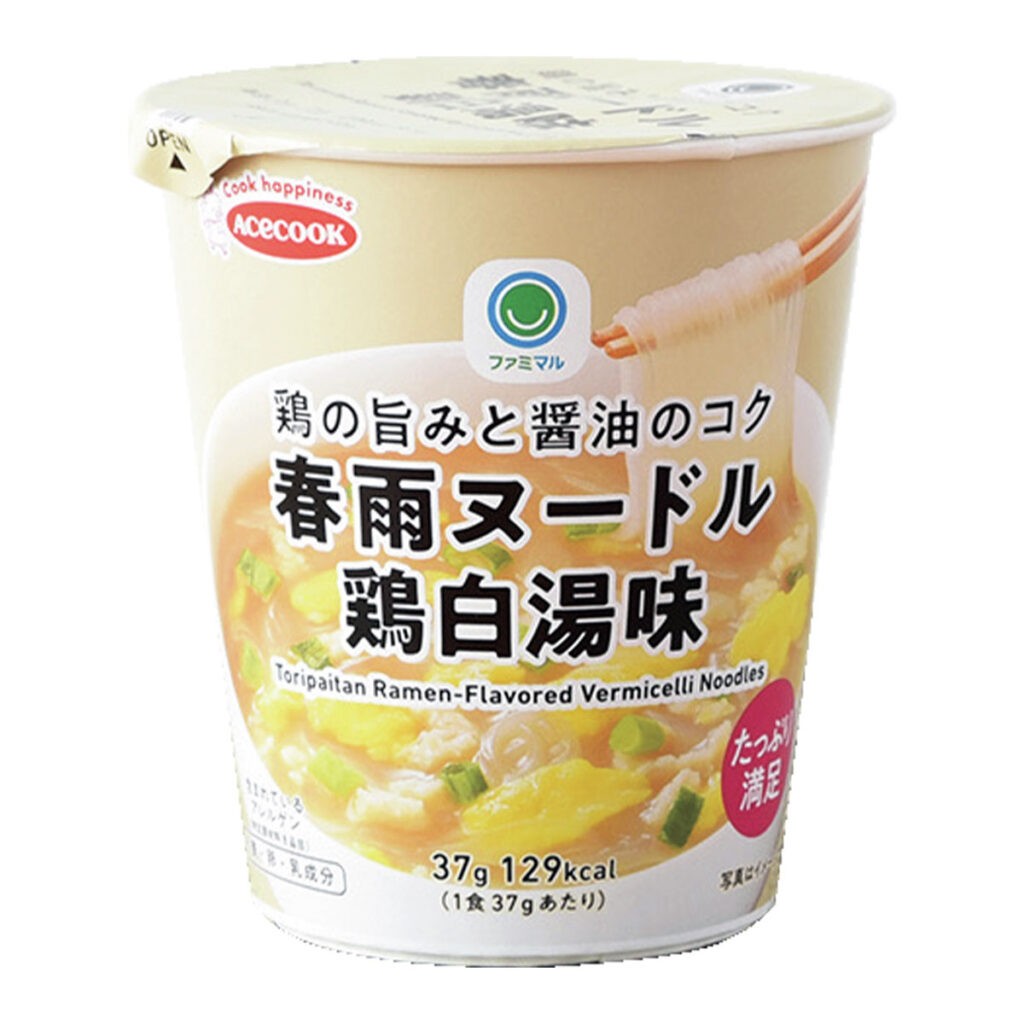 ファミマル 鶏の旨みと醤油のコク春雨ヌードル 鶏白湯味