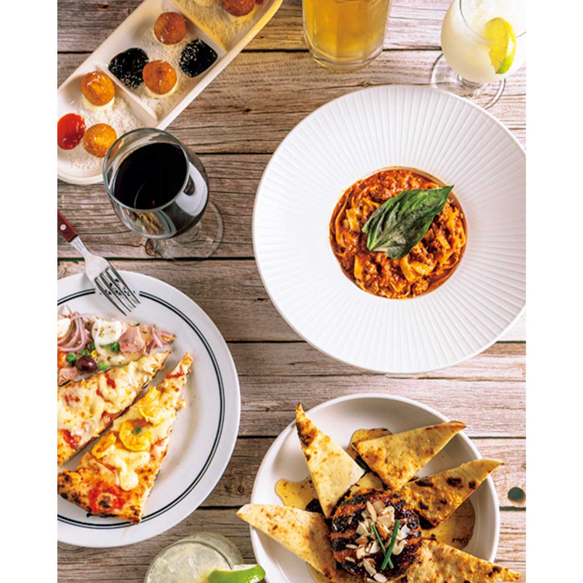 ハワイのレストランサンパウロ・ピザ＆ワインの料理