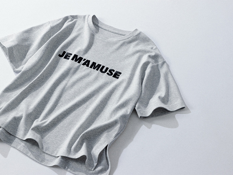 アンフィーロのTシャツはロゴが刺繍タイプだからよりきれいめ感UP