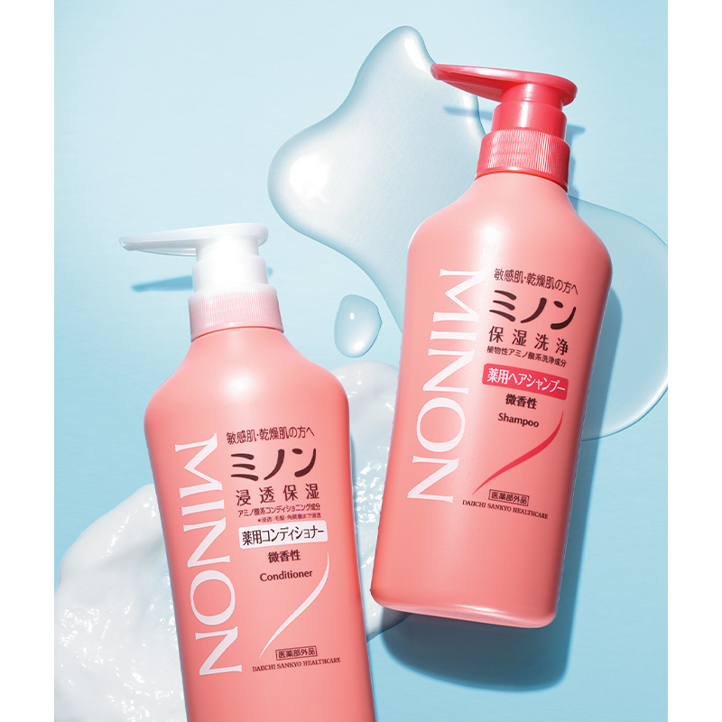 ミノン薬用ヘアシャンプー［医薬部外品］、ミノン薬用コンディショナー