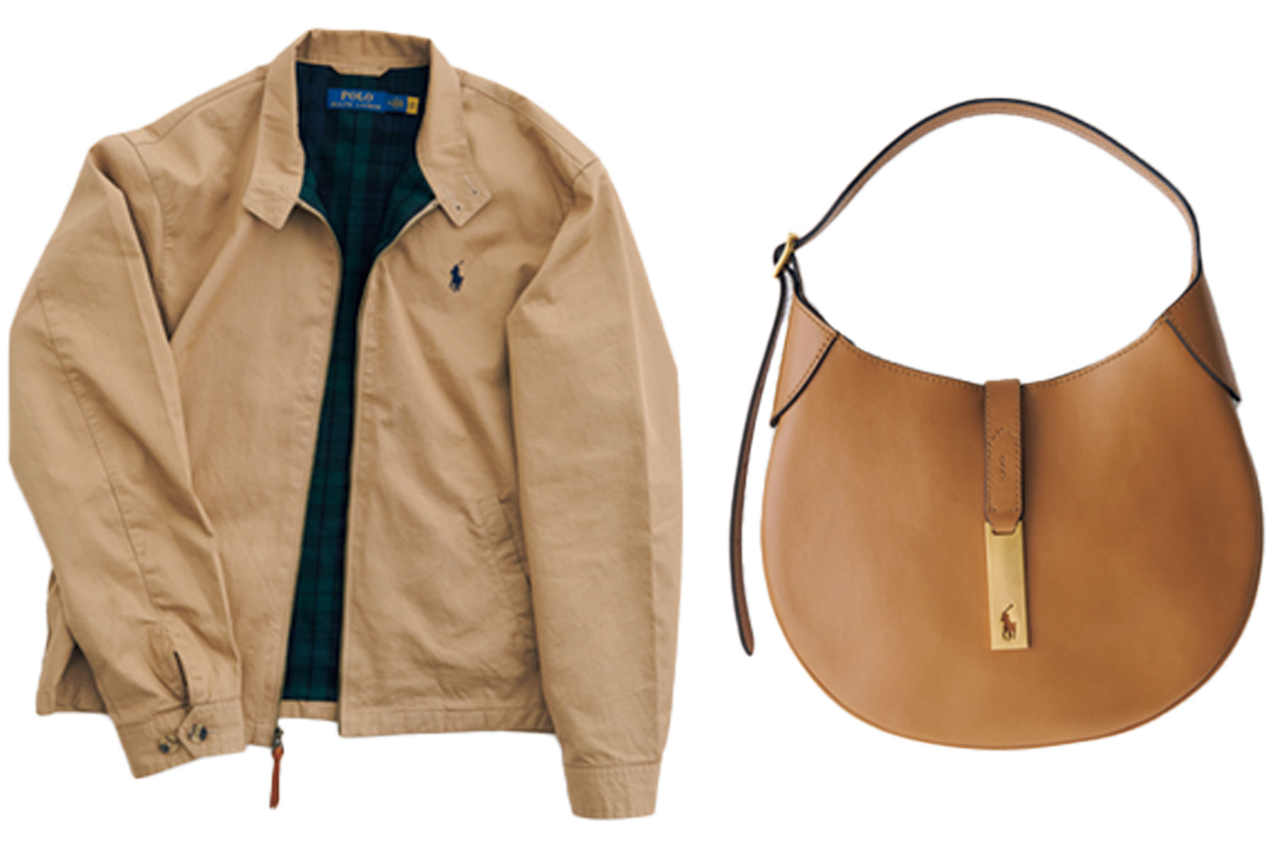 ラルフローレンのブルゾンとレザーバッグ