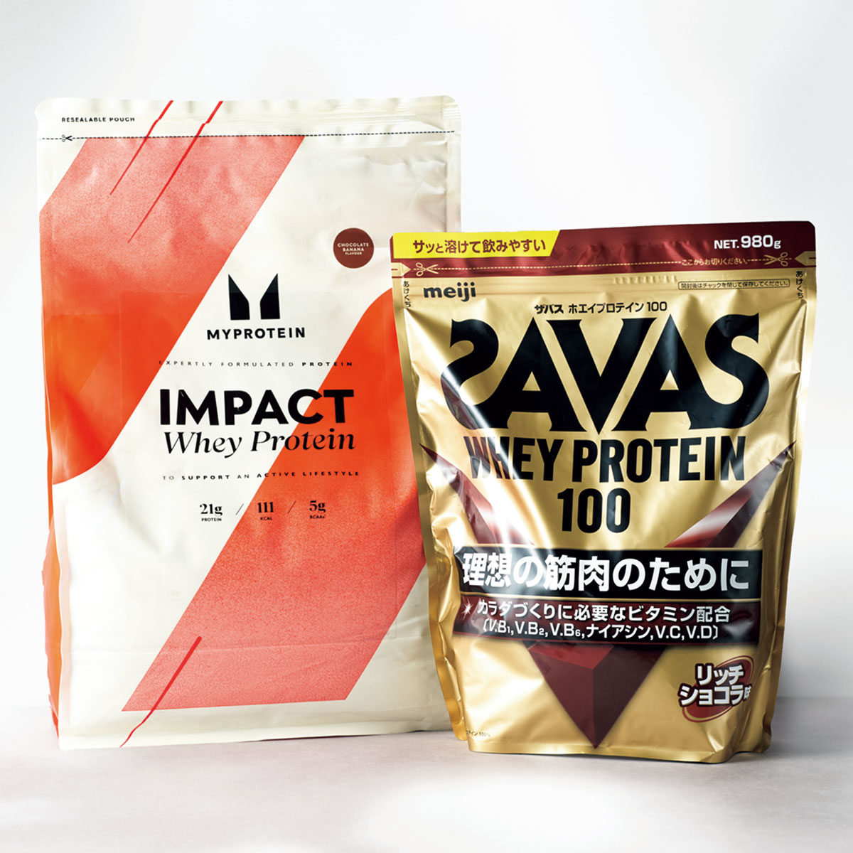 ザバス ホエイプロテイン100 ,マイプロテイン Impact ホエイ プロテイン
