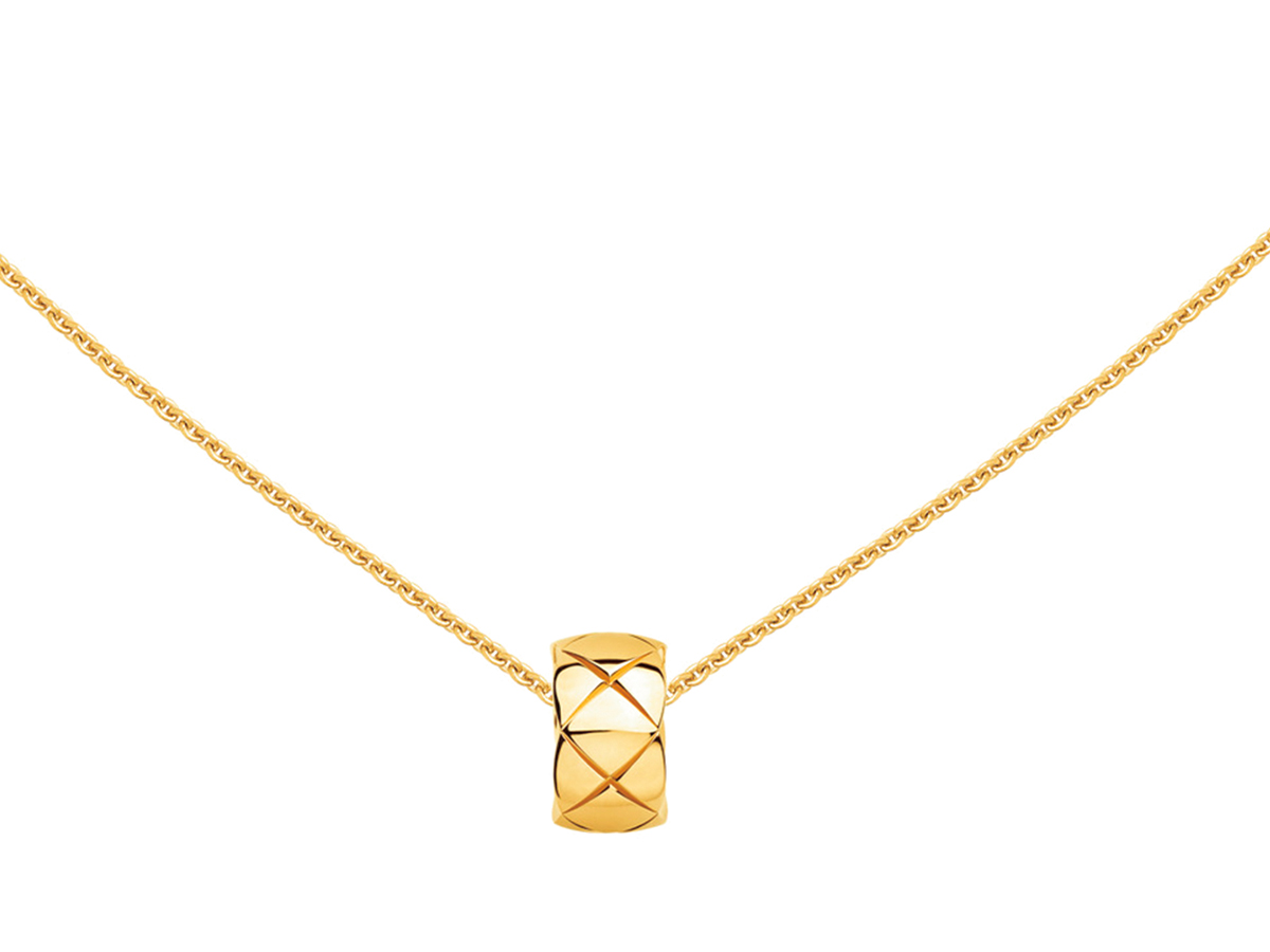 イエローゴールドのココクラッシュのネックレス