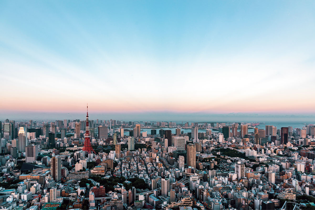 東京タワーを望む眺望
