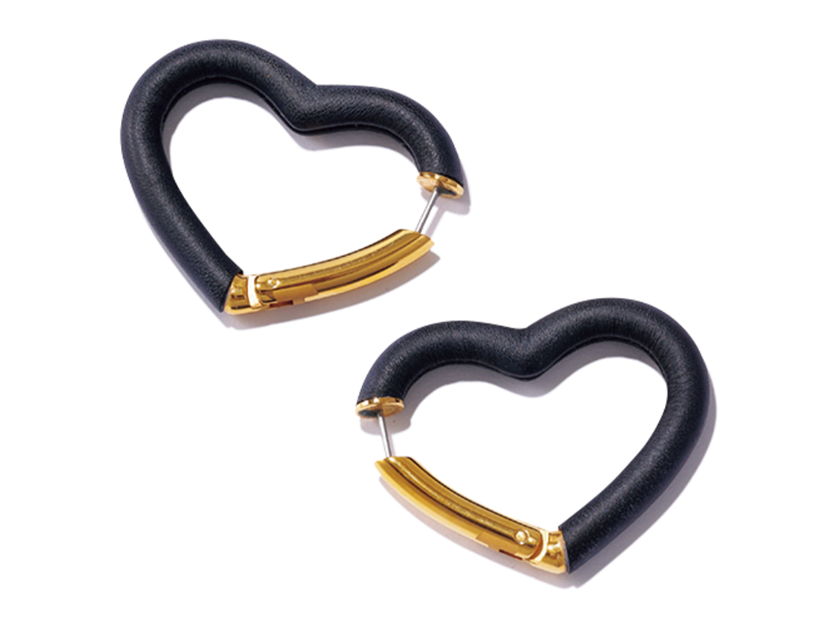 エルメスのハートのピアス