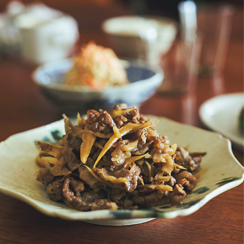 牛肉とごぼうの煮物