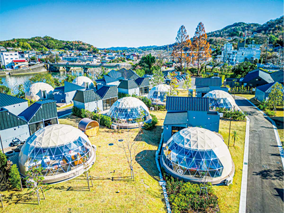 ドームを上から見た景色