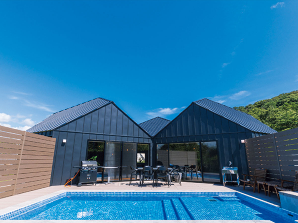 温泉＆プライベートプール付きヴィラ