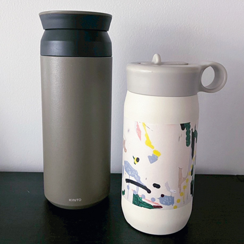 VERYライターは親子でKINTOの水筒を愛用中