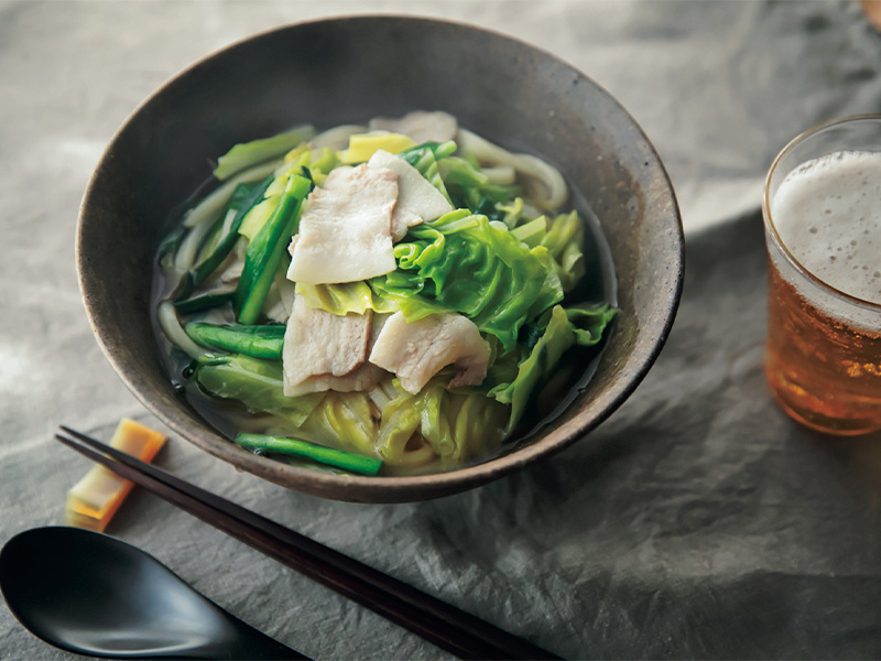 もつ鍋風うどん