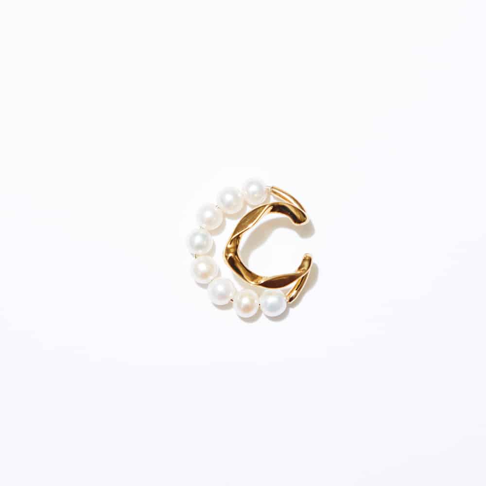 WILD SWAN EARCUFF PEARL /BALL ゴールド