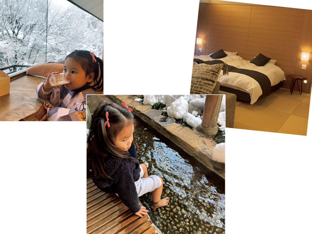 旅館たにがわで楽しむVERYスタッフの娘さん