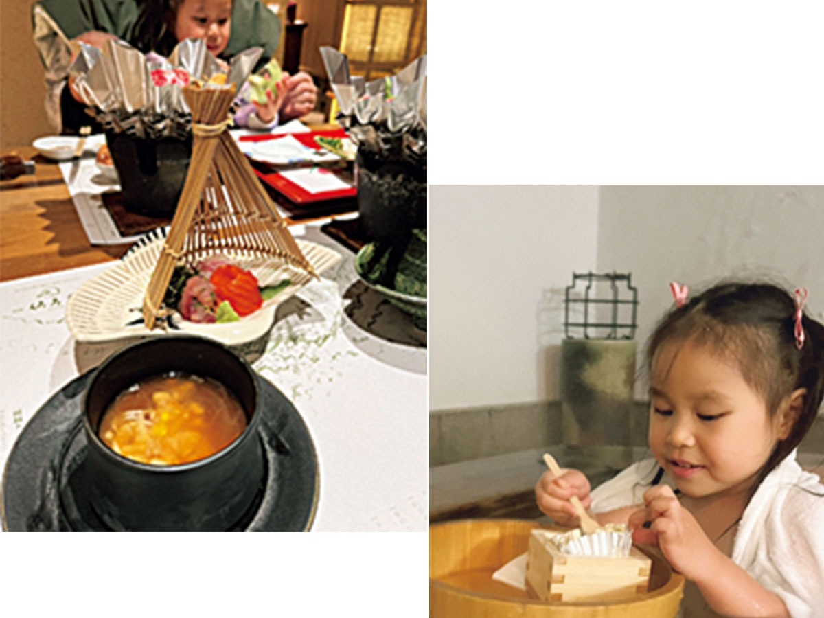 旅館たにがわで楽しむVERYスタッフの娘さん