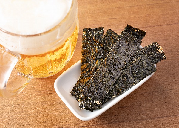 コストコ　アサヒコ 韓国 海苔スナック小魚 20g×10パックとビール