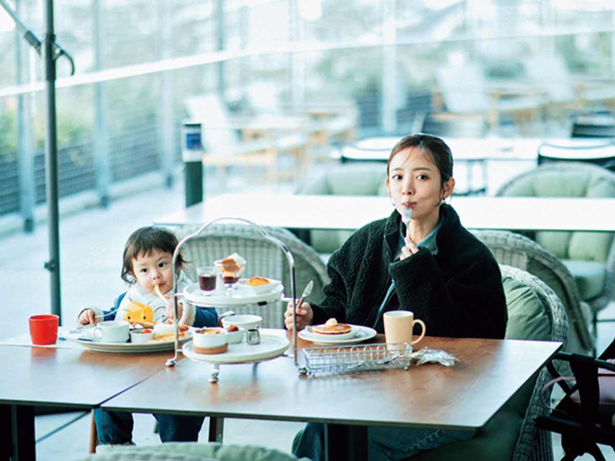 広々としたテラス席