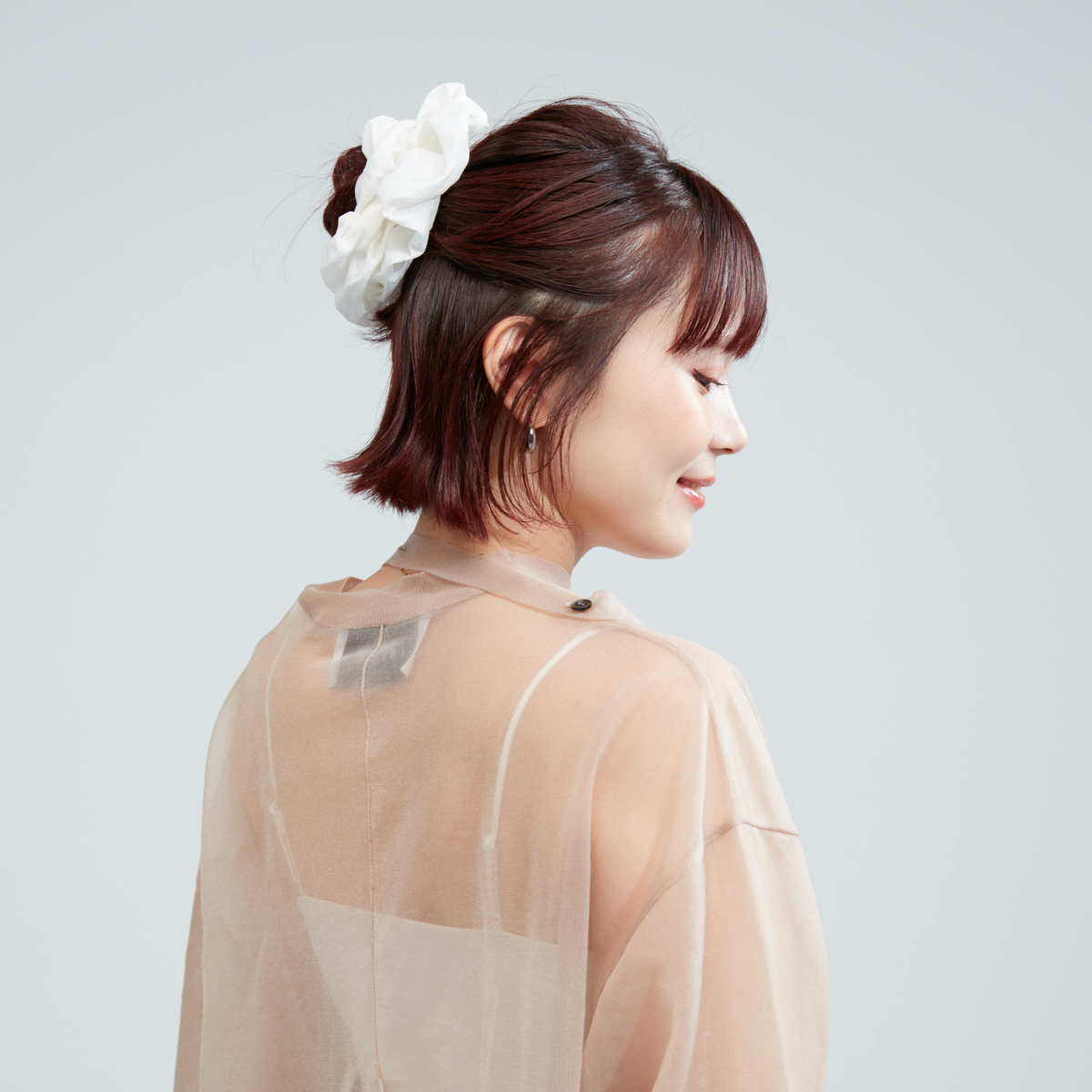 ビッグシュシュヘアアレンジ