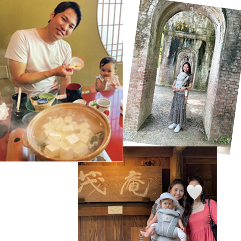 降旗咲子さんの京都旅の様子