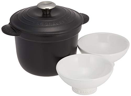 【Amazon.co.jp 限定】Le Creuset (ルクルーゼ) 鍋セット マットブラック 18cm 4個入