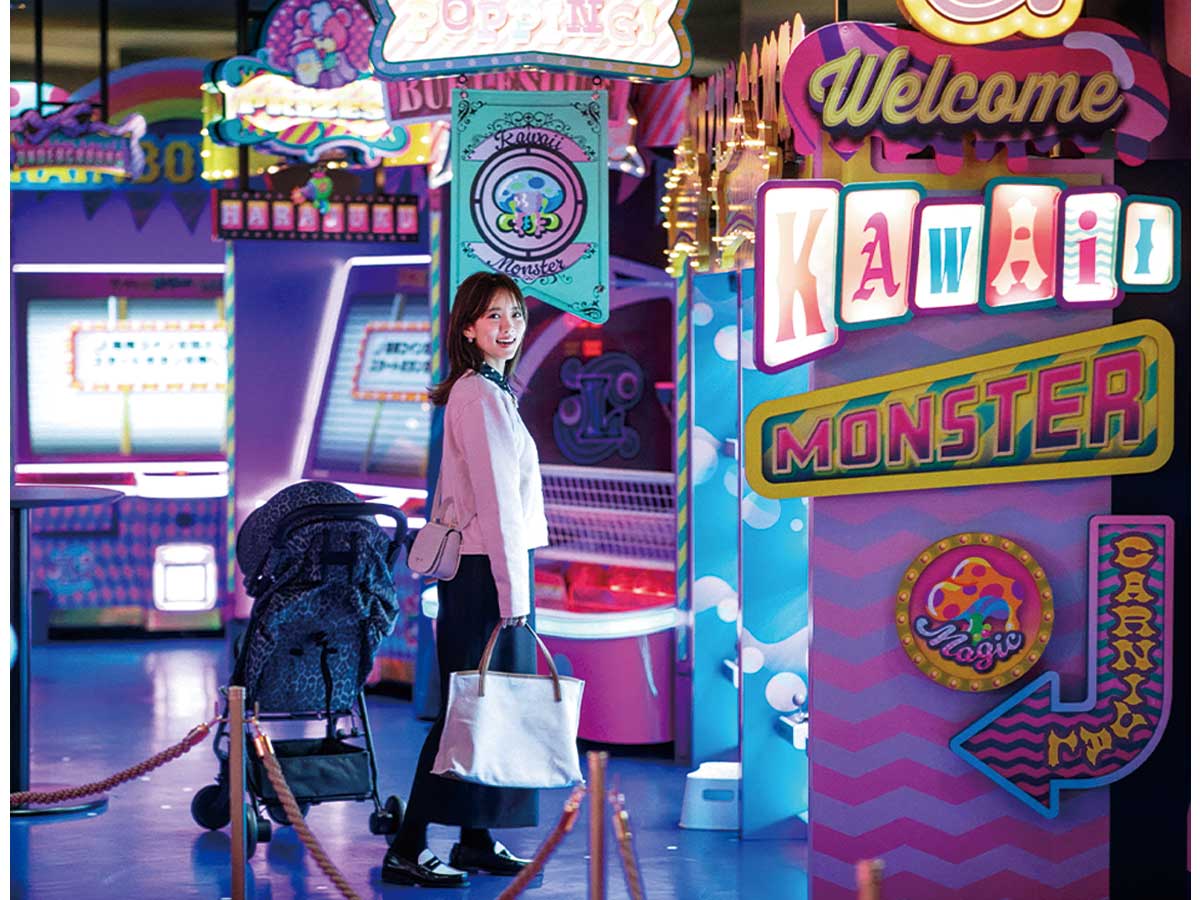 ゲームが並ぶKAWAII MONSTER LAND