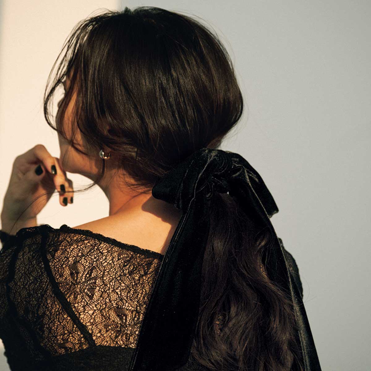 ベロアのシュシュ