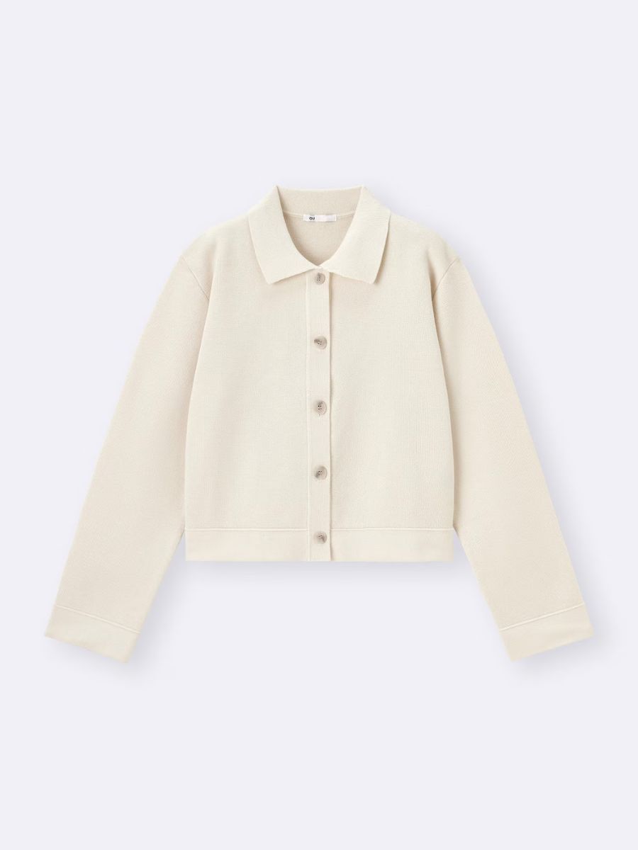 ミラノリブポロカーディガン NATURAL ¥2,990