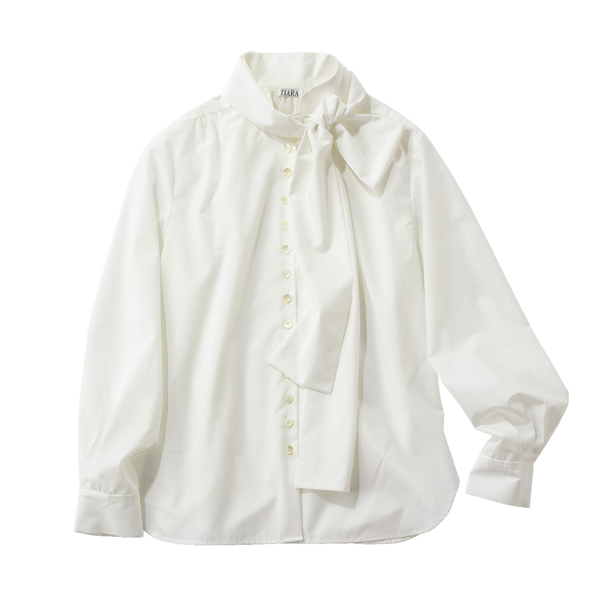 TIARAのボウタイブラウス