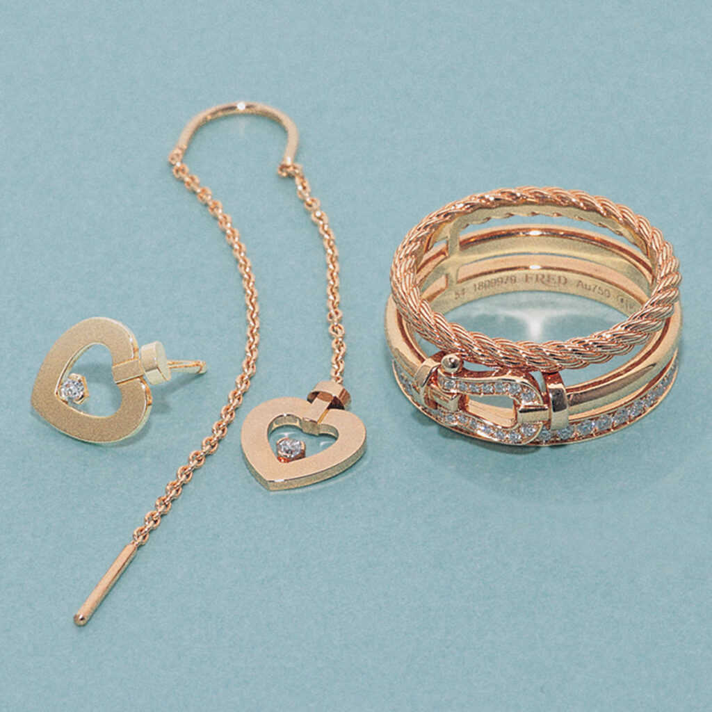 FREDのシングルピアス＆リング