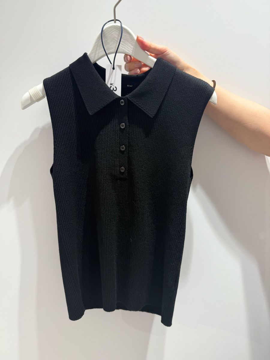 2ピースリブニットポロシャツ ¥3,990