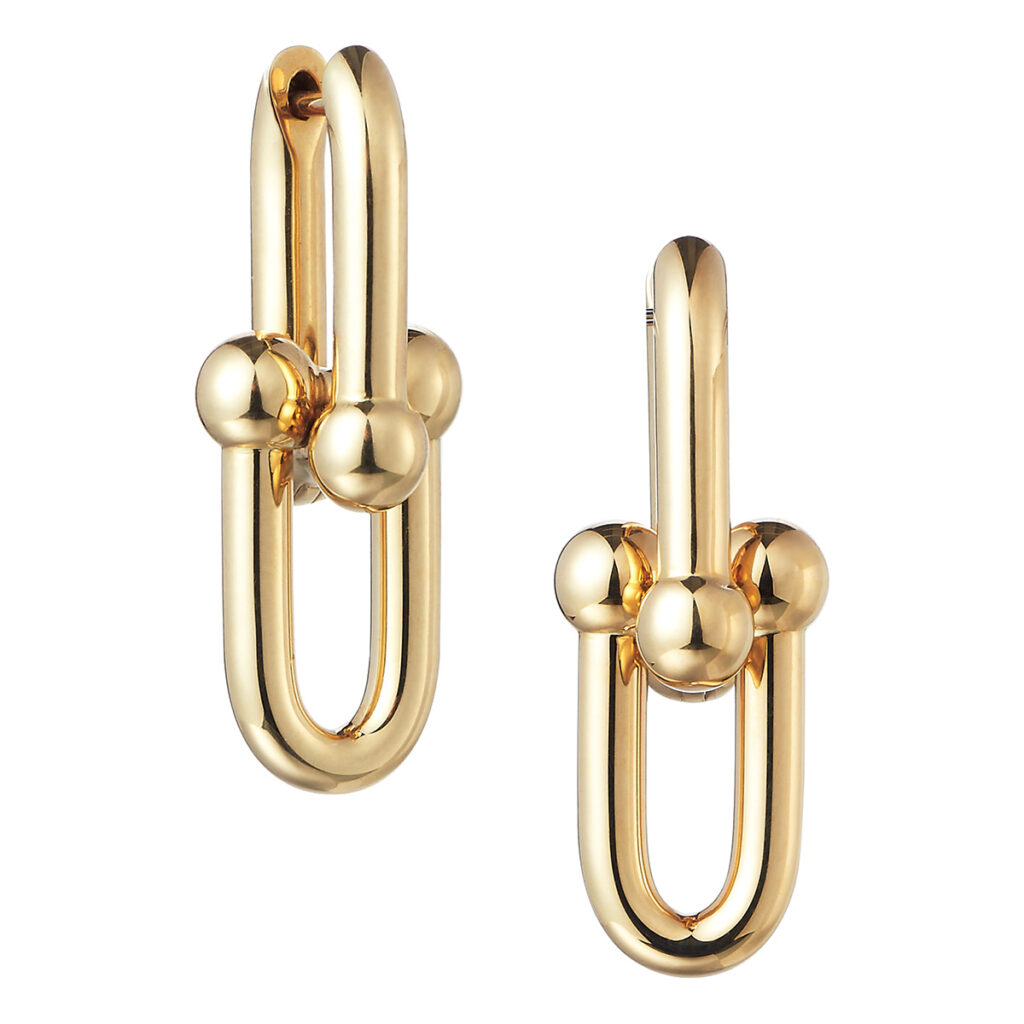 「ティファニー ハードウェア」ミディアム リンク ピアス