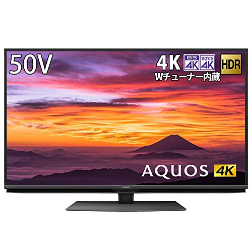 シャープ 4K チューナー内蔵 液晶 テレビ Android TV HDR対応 AQUOS N-Blackパネル 50V型 4T-C50BN1