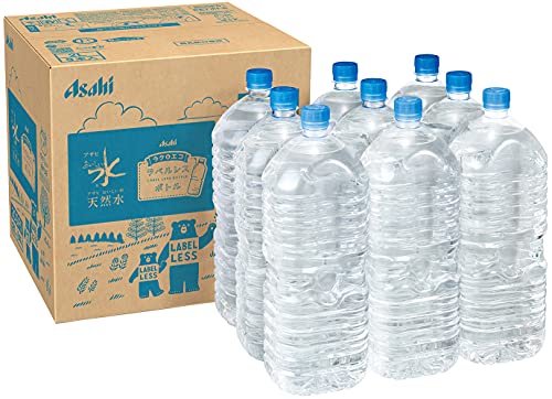 ［Amazon限定ブランド］ #like アサヒ おいしい水 天然水 ラベルレスボトル 2L×9本