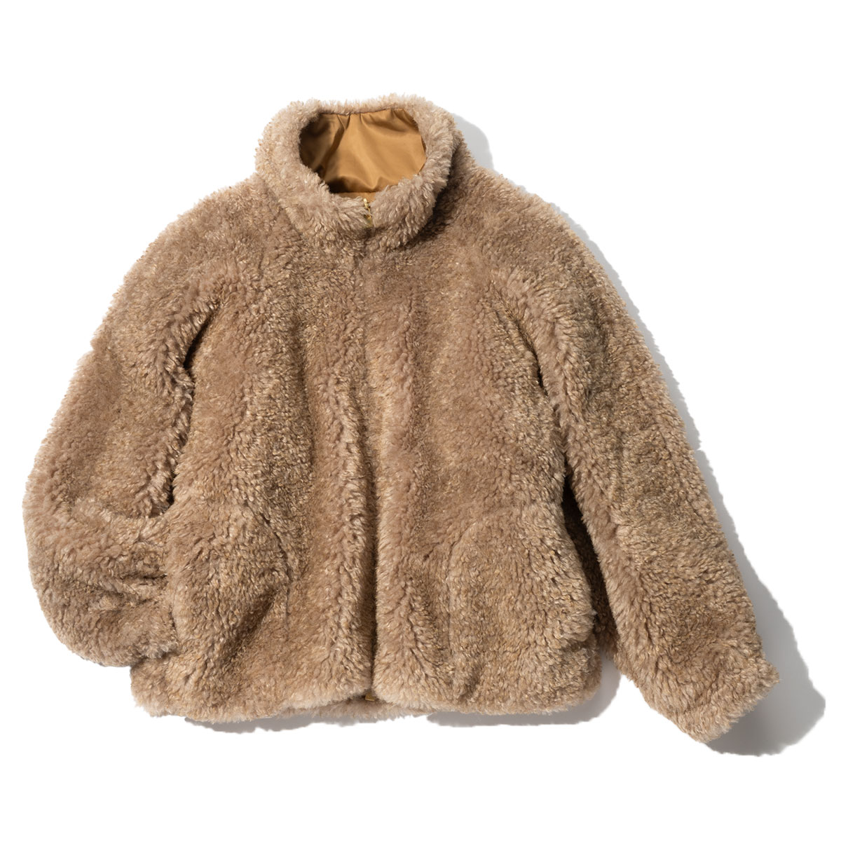 リバーシブルボアブルゾン