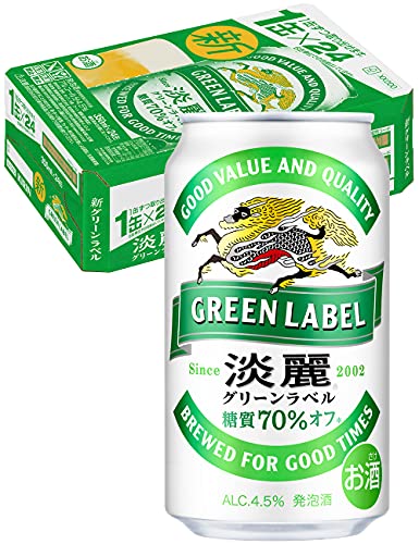 【発泡酒】キリン 淡麗グリーンラベル 糖質70% オフ ［ 350ml×24本 ］