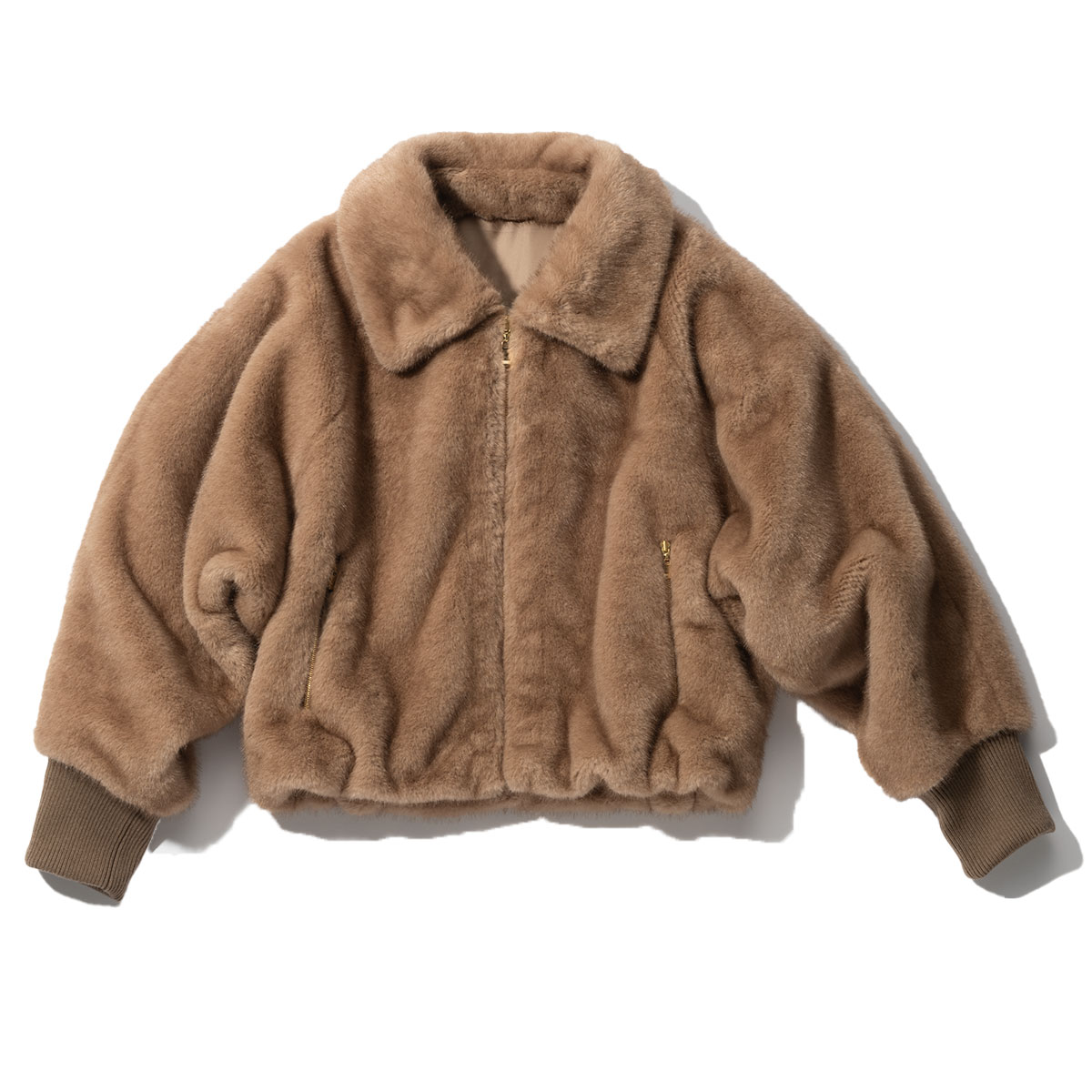 フェイクミンクブルゾン
