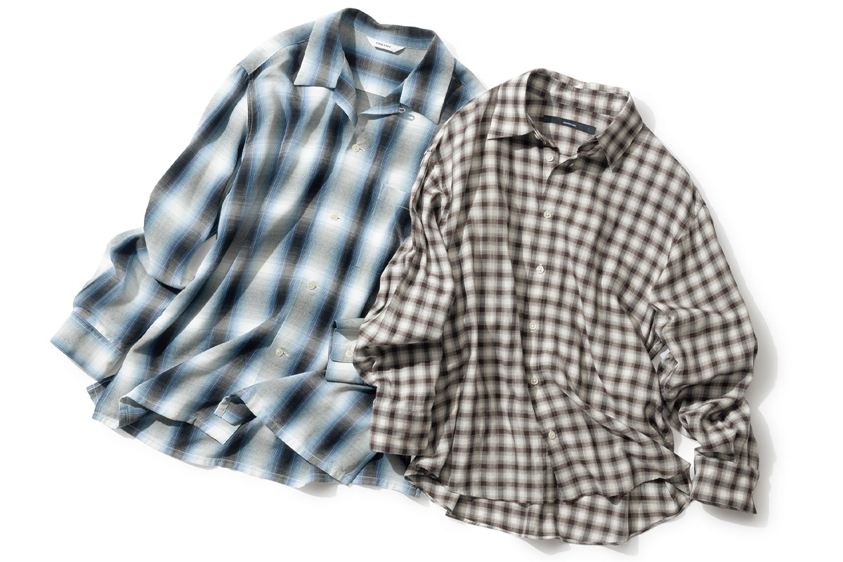 グランパコアなチャック柄シャツ