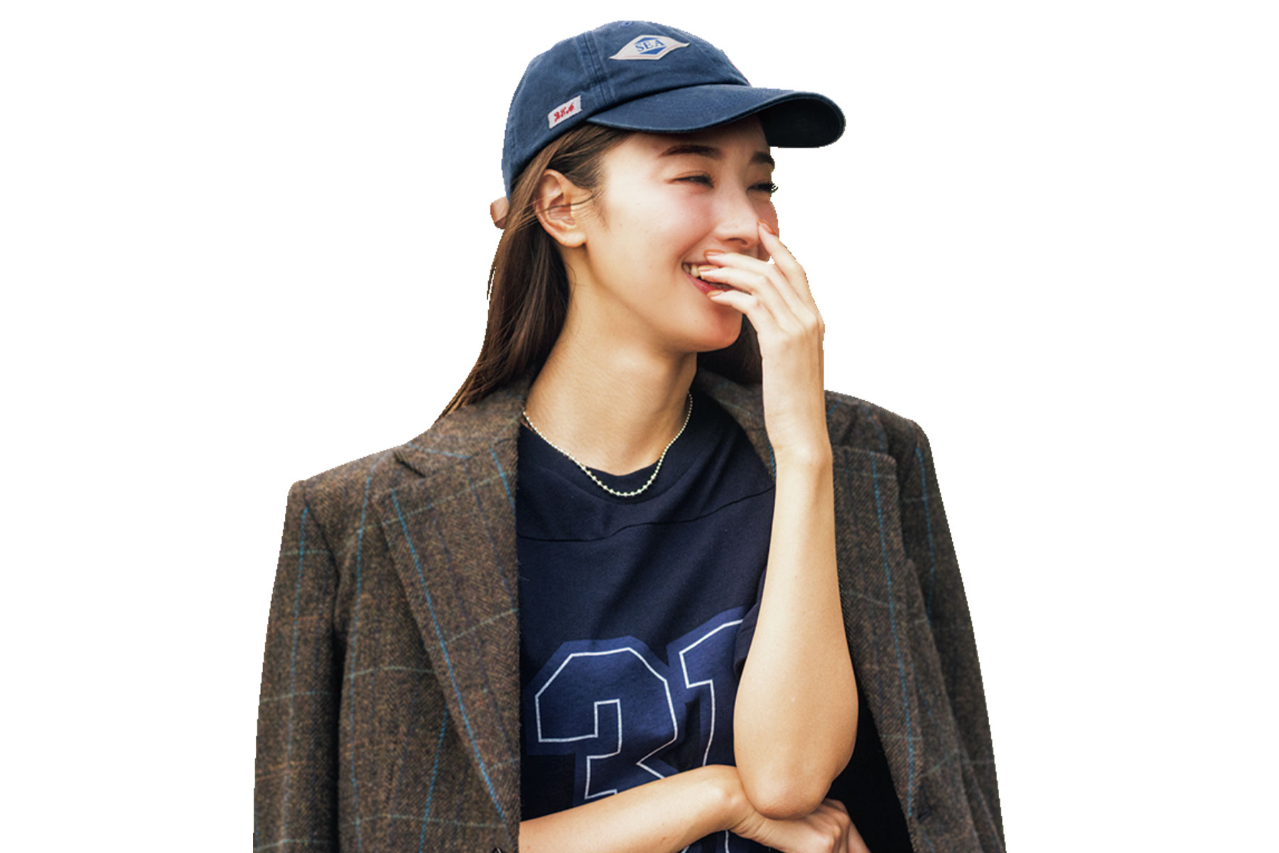 ワッペン付きキャップ