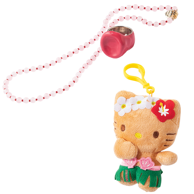 ブラウンと相思相愛な ピンクのアクセ