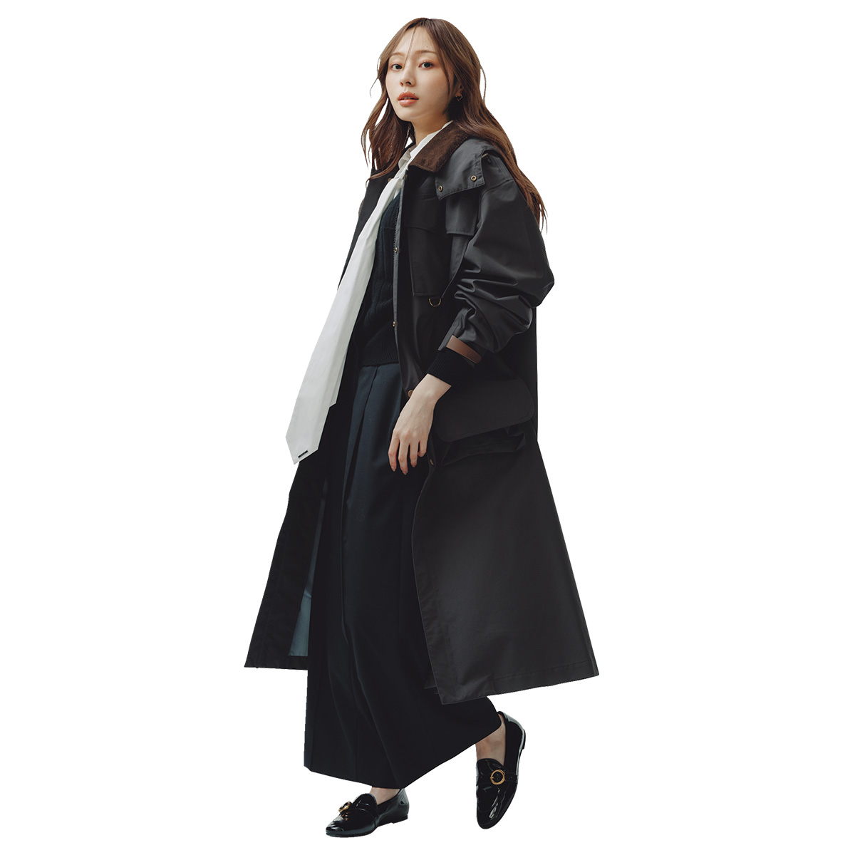 メンズコートのコーデ