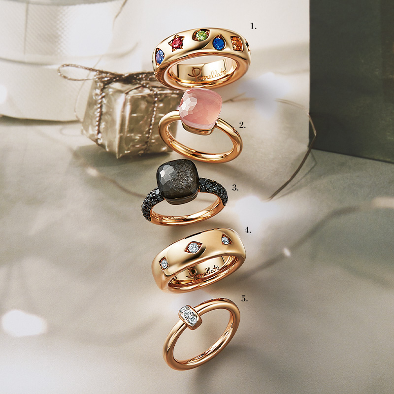 ポメラートのイコニカとヌードとPomellato Togetherのリング