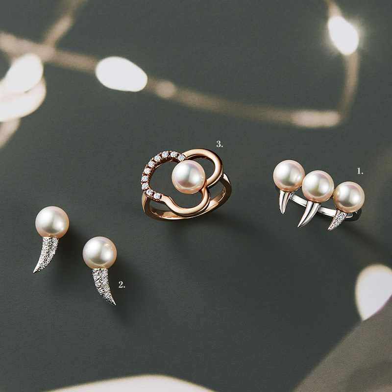 TASAKIのデインジャーのリングとイヤリングとチャンツシグネチャーリング