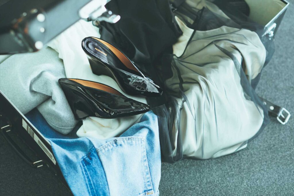 ウェッジソールミュール