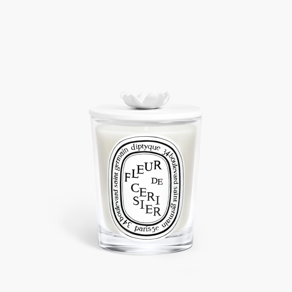 ディプティックのフルールドスリジエ / サクラとキャンドルリッド ホワイト