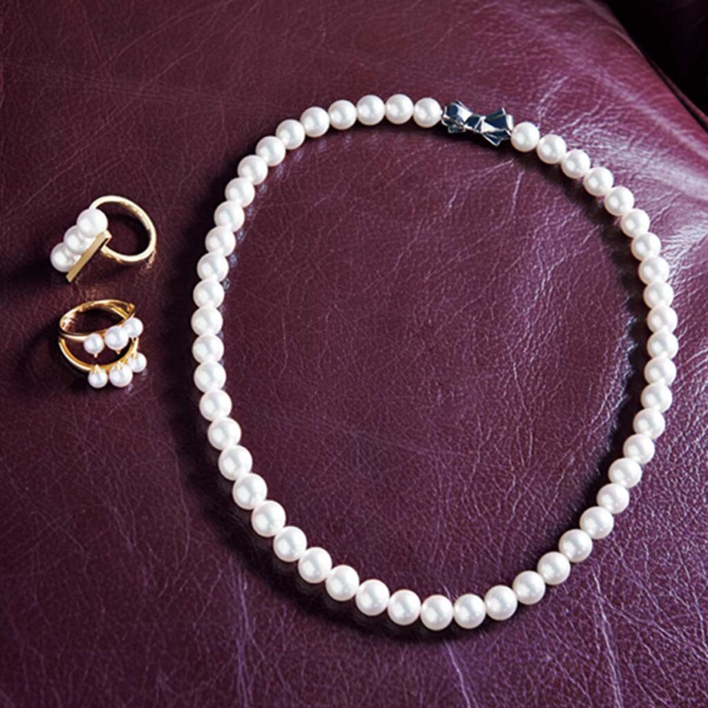 パールネックレス、リング