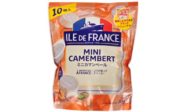 コストコ食材　フランス産カマンベールチーズのパッケージ
